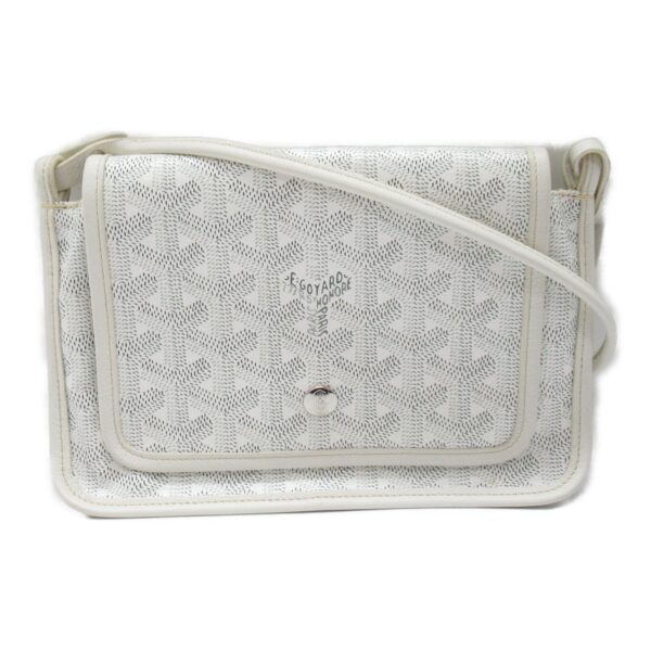 2101217794664 5 Goyard Plumet Canvas Shoulder Bag White