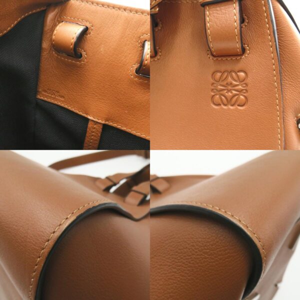 2101217805674 9c Loewe Hammock Small Leather 2Way Shoulder Bag Brown