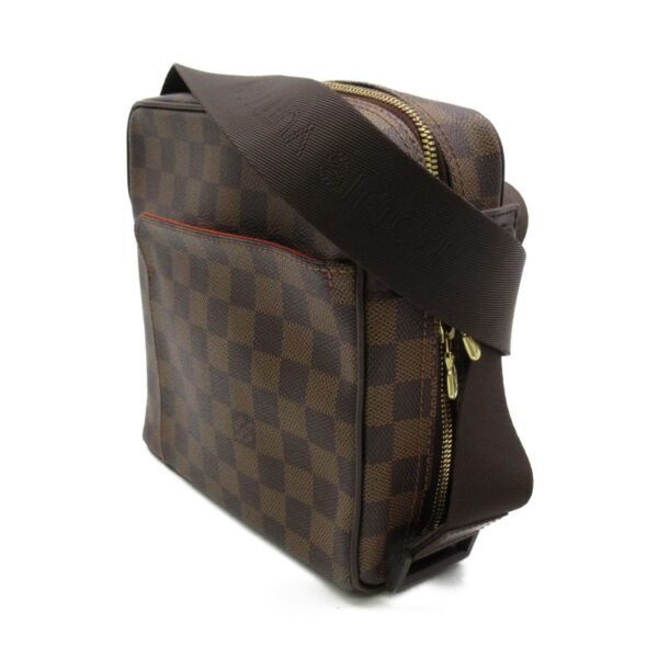 2101217805810 2 LOUIS VUITTON Olaf PM Shoulder Bag Damier Brown