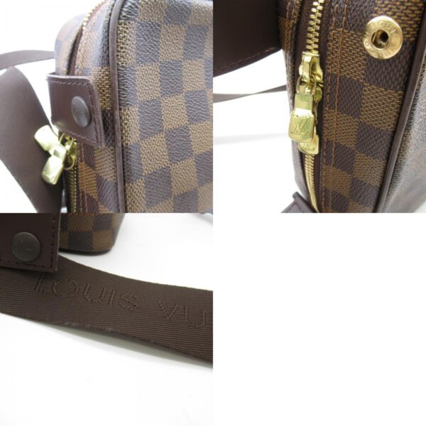 2101217805810 7c LOUIS VUITTON Olaf PM Shoulder Bag Damier Brown