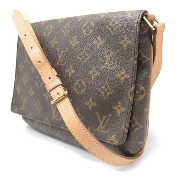 2101217805834 3 LOUIS VUITTON Musette Tango Short Shoulder Bag Brown