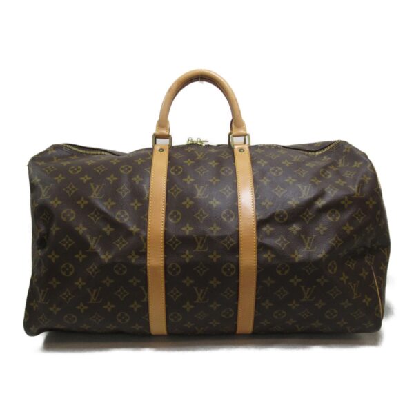 2101217805858 2 LOUIS VUITTON Keepall 55 Bag Monogram Brown