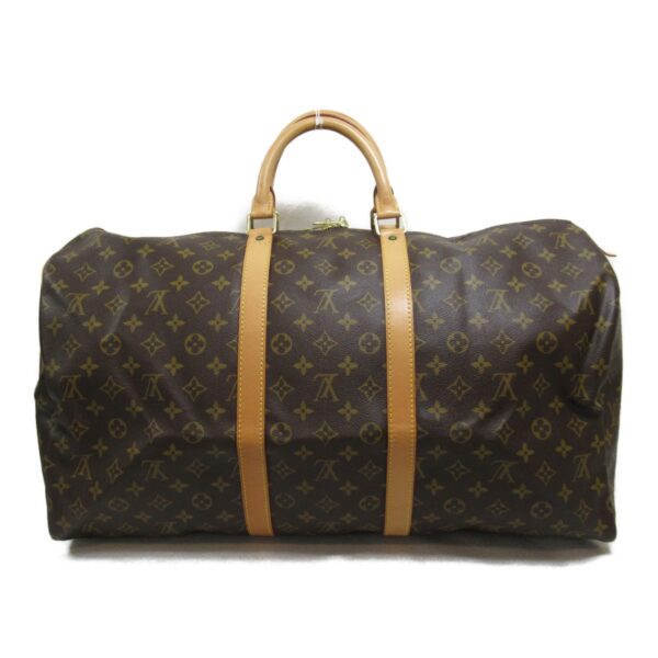 2101217805858 3 LOUIS VUITTON Keepall 55 Bag Monogram Brown