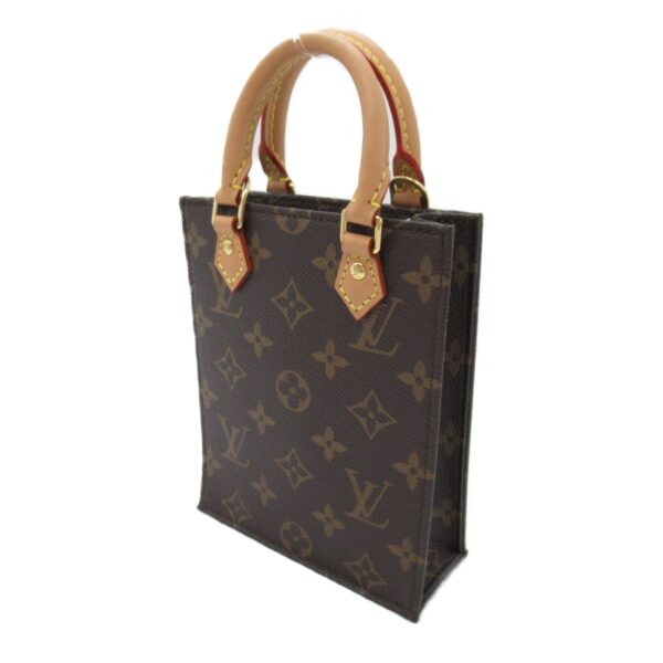 2101217806220 4 LOUIS VUITTON Petite Sac Plat Shoulder Bag Monogram Bag Brown