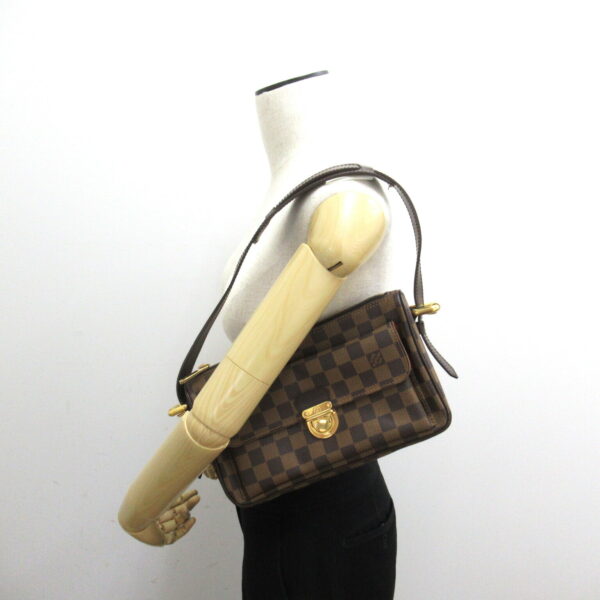 2101217806626 5 LOUIS VUITTON Ravello GM Shoulder Bag Damier Brown