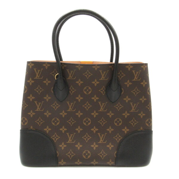 2101217806893 2 LOUIS VUITTON Flandrine Tote Bag Monogram Brown Black