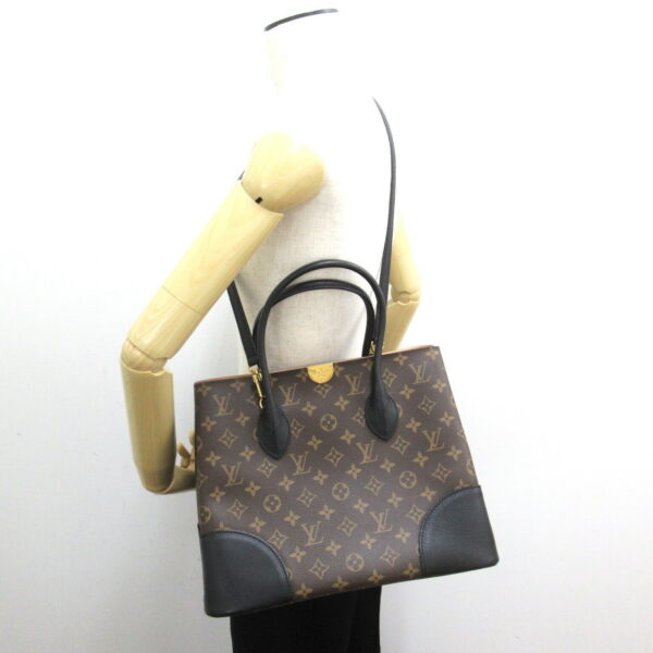 2101217806893 5 LOUIS VUITTON Flandrine Tote Bag Monogram Brown Black