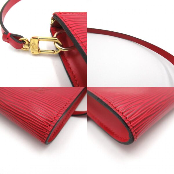 2101217807180 10c LOUIS VUITTON Pochette Accessoire Pouch Epi Bag Red