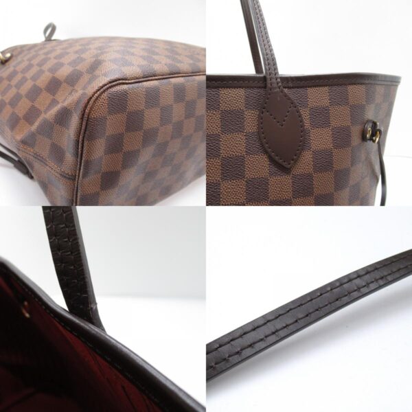 2101217808774 8c LOUIS VUITTON Neverfull MM Tote Bag Damier Brown