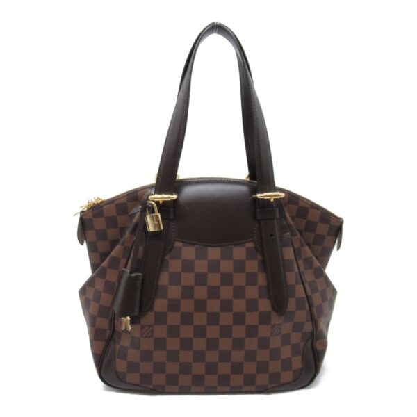 2101217809375 3 LOUIS VUITTON Verona MM Shoulder Bag Damier Brown