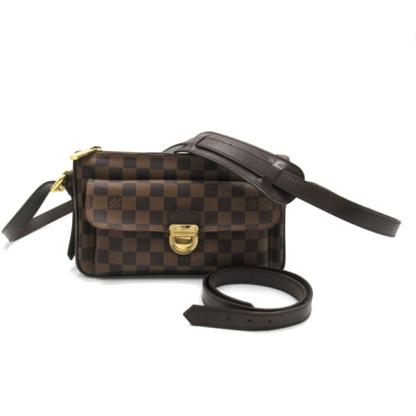 2101217809764 1 LOUIS VUITTON Ravello GM Shoulder Bag Damier Brown