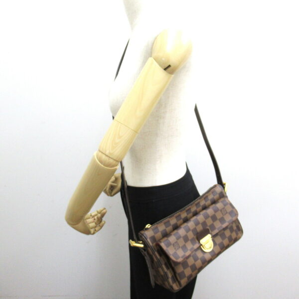 2101217809764 5 LOUIS VUITTON Ravello GM Shoulder Bag Damier Brown