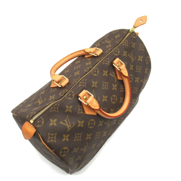 2101217818339 4 LOUIS VUITTON Speedy 35 Handbag Monogram Brown