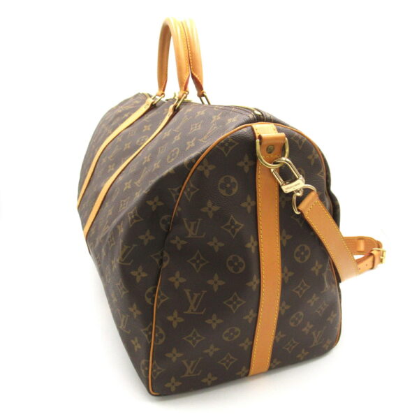 2101217818605 3 LOUIS VUITTON Keepall Bandouliere 55 Bag Monogram Brown