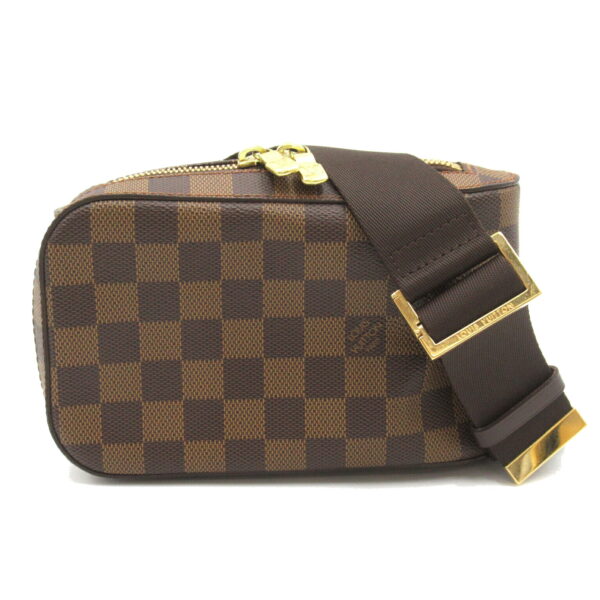 2101217818636 1 LOUIS VUITTON Jeronimos Waist Bag Damier Brown