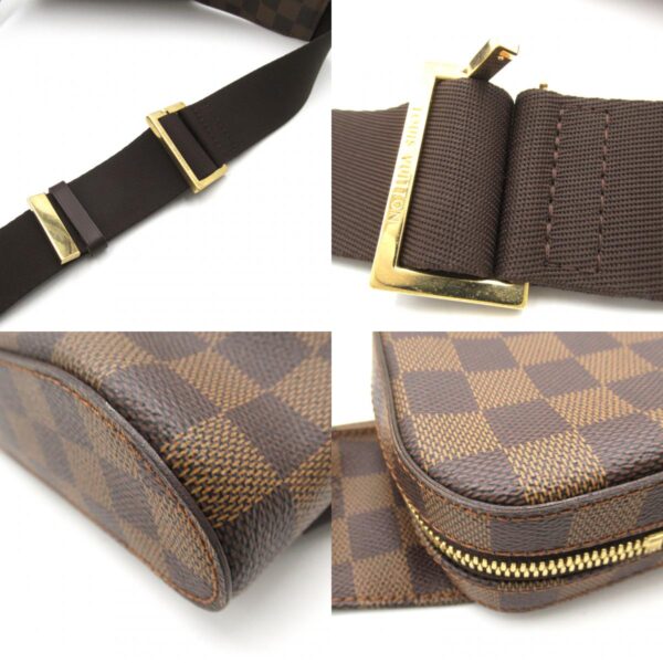 2101217818636 10c LOUIS VUITTON Jeronimos Waist Bag Damier Brown