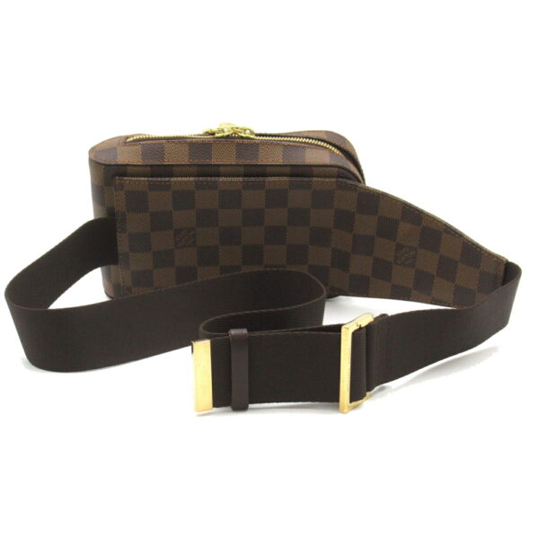 2101217818636 2 LOUIS VUITTON Jeronimos Waist Bag Damier Brown