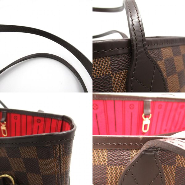 2101217818674 9c LOUIS VUITTON Neverfull MM Tote Bag Damier Brown