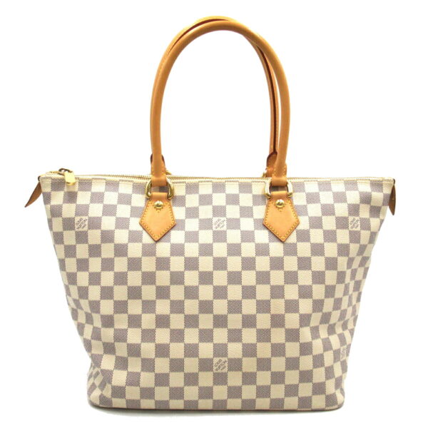 2101217818841 1 LOUIS VUITTON Saleya MM Handbag Damier Azur Ivory