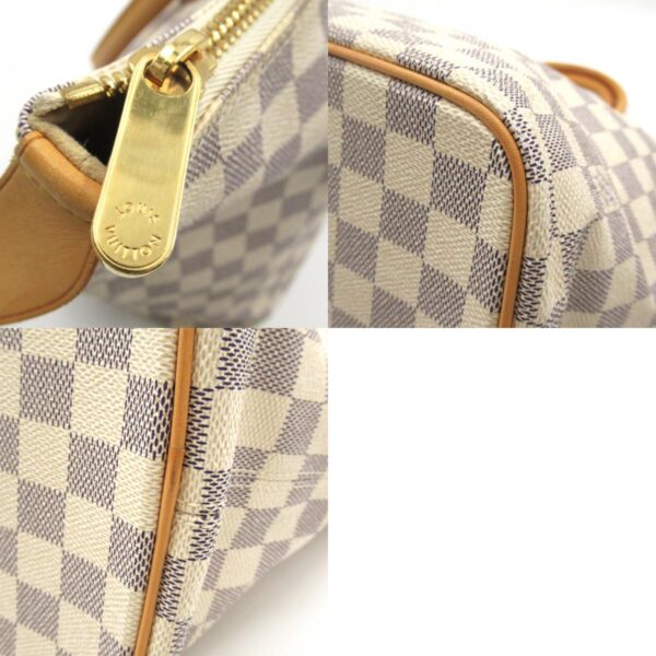 2101217818841 10c LOUIS VUITTON Saleya MM Handbag Damier Azur Ivory