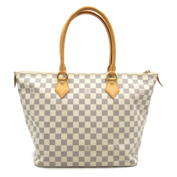 2101217818841 2 LOUIS VUITTON Saleya MM Handbag Damier Azur Ivory