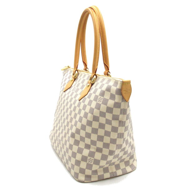 2101217818841 3 LOUIS VUITTON Saleya MM Handbag Damier Azur Ivory