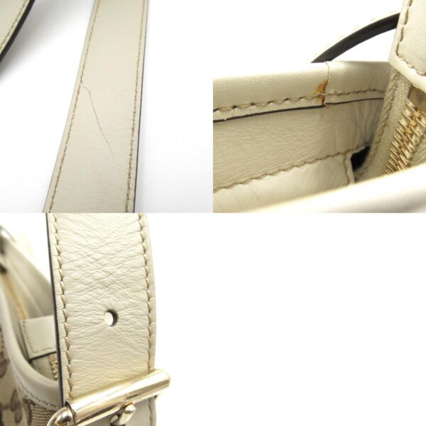 2101217819268 10c Gucci Gg Campus Gg Shoulder Bag Beige White