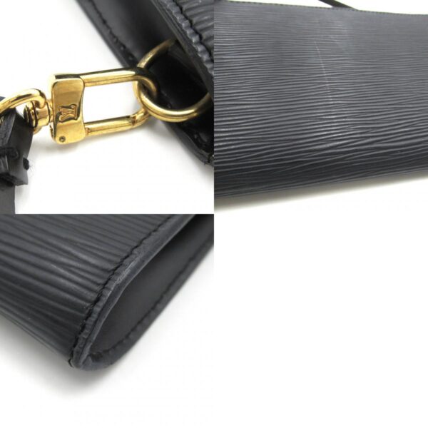 2101217819619 10c LOUIS VUITTON Pochette Accessory Pouch Epi Black