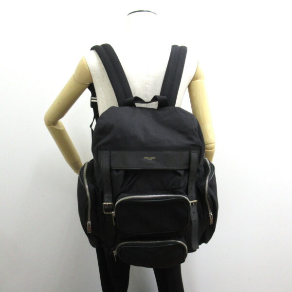 2101217819770 5 Yves Saint Laurent Nylon Rucksack Black