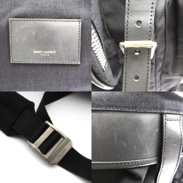 2101217819770 9c Yves Saint Laurent Nylon Rucksack Black