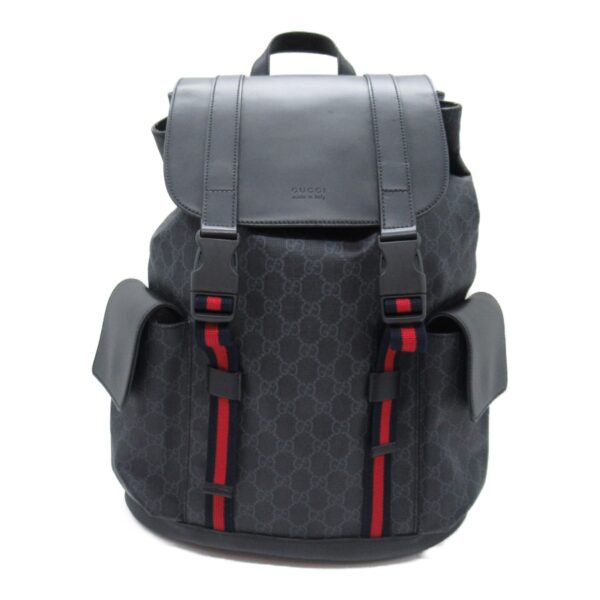 2101217819879 3 Gucci Gg Supreme Rucksack Black