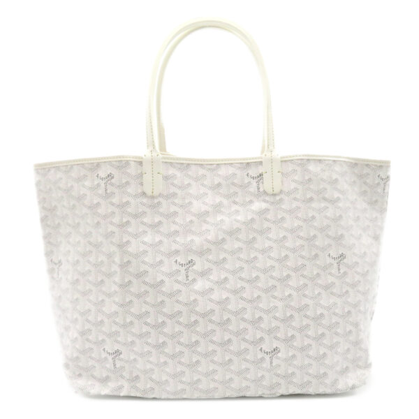 2101217826211 2 Goyard Saint Louis PM Canvas Tote Bag White