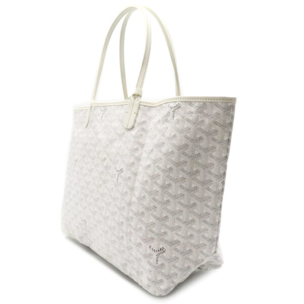 2101217826211 3 Goyard Saint Louis PM Canvas Tote Bag White