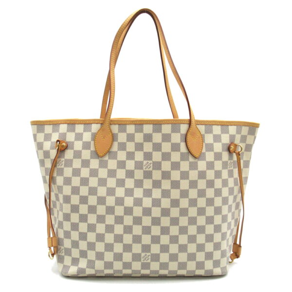 2101217826273 1 LOUIS VUITTON Neverfull MM Tote Bag Damier Azur Ivory