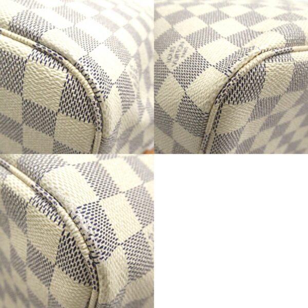 2101217826273 13c LOUIS VUITTON Neverfull MM Tote Bag Damier Azur Ivory