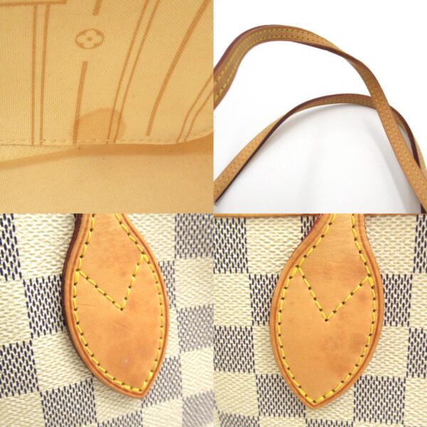 2101217826273 9c LOUIS VUITTON Neverfull MM Tote Bag Damier Azur Ivory