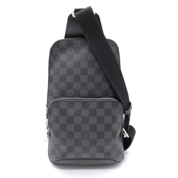 2101217826716 1 LOUIS VUITTON Avenue Sling Bag Damier Graphite Black