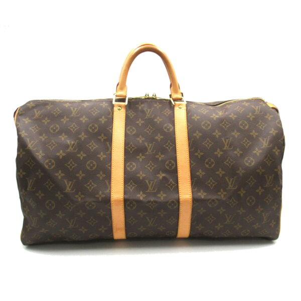 2101217828079 1 LOUIS VUITTON Keepall 55 Bag Monogram Brown