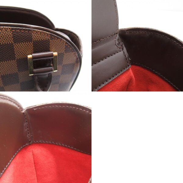 2101217828154 16c LOUIS VUITTON Saria So Handbag Damier Brown