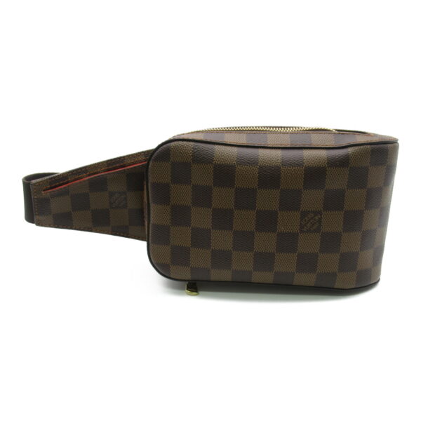 2101217828185 1 LOUIS VUITTON Jeronimos Waist Bag Damier Brown