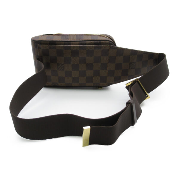 2101217828185 2 LOUIS VUITTON Jeronimos Waist Bag Damier Brown