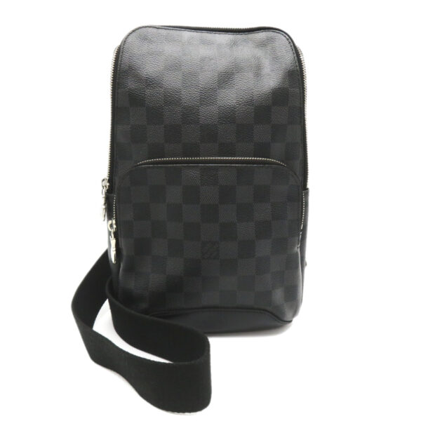 2101217828338 1 LOUIS VUITTON Avenue Sling Bag Damier Graphite Black