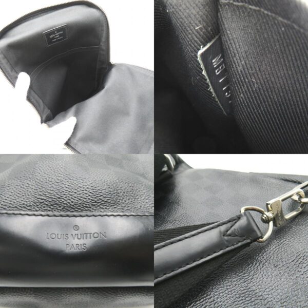 2101217828338 9c LOUIS VUITTON Avenue Sling Bag Damier Graphite Black