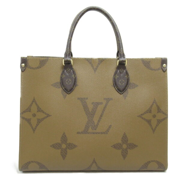 2101217828598 2 LOUIS VUITTON On the Go MM Tote Bag Monogram Giant Brown