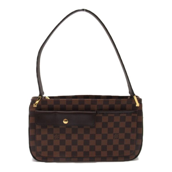 2101217833684 3 LOUIS VUITTON Aubagne Shoulder Bag Damier Brown