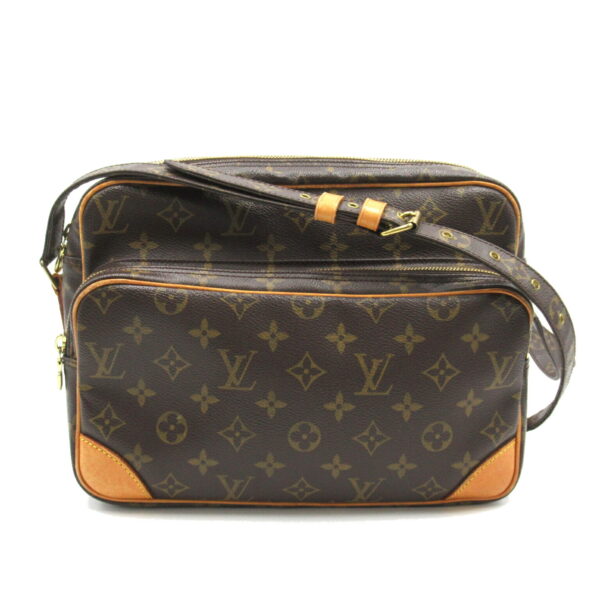 2101217834032 1 LOUIS VUITTON Nile Shoulder Bag Monogram Brown