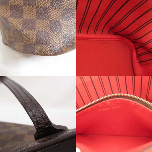 2101217834056 7c LOUIS VUITTON Neverfull Tote Bag Damier Brown