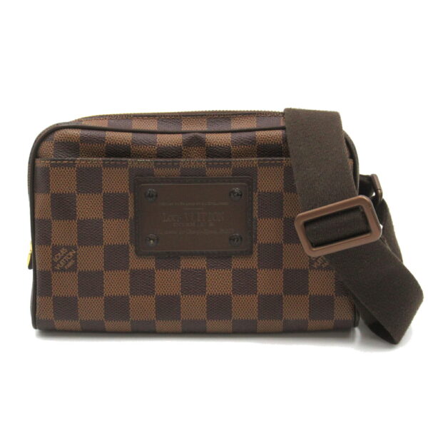 2101217834179 1 LOUIS VUITTON Brooklyn Bum Waist Bag Damier Brown