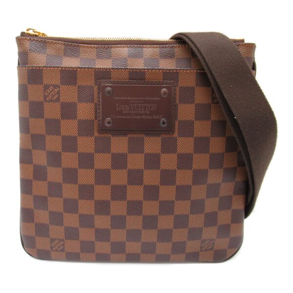 2101217834193 5 LOUIS VUITTON Pochette Pratt Brooklyn Shoulder Bag Damier Brown