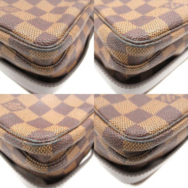 2101217834919 13c LOUIS VUITTON Naviglio Messenger Bag Damier Brown